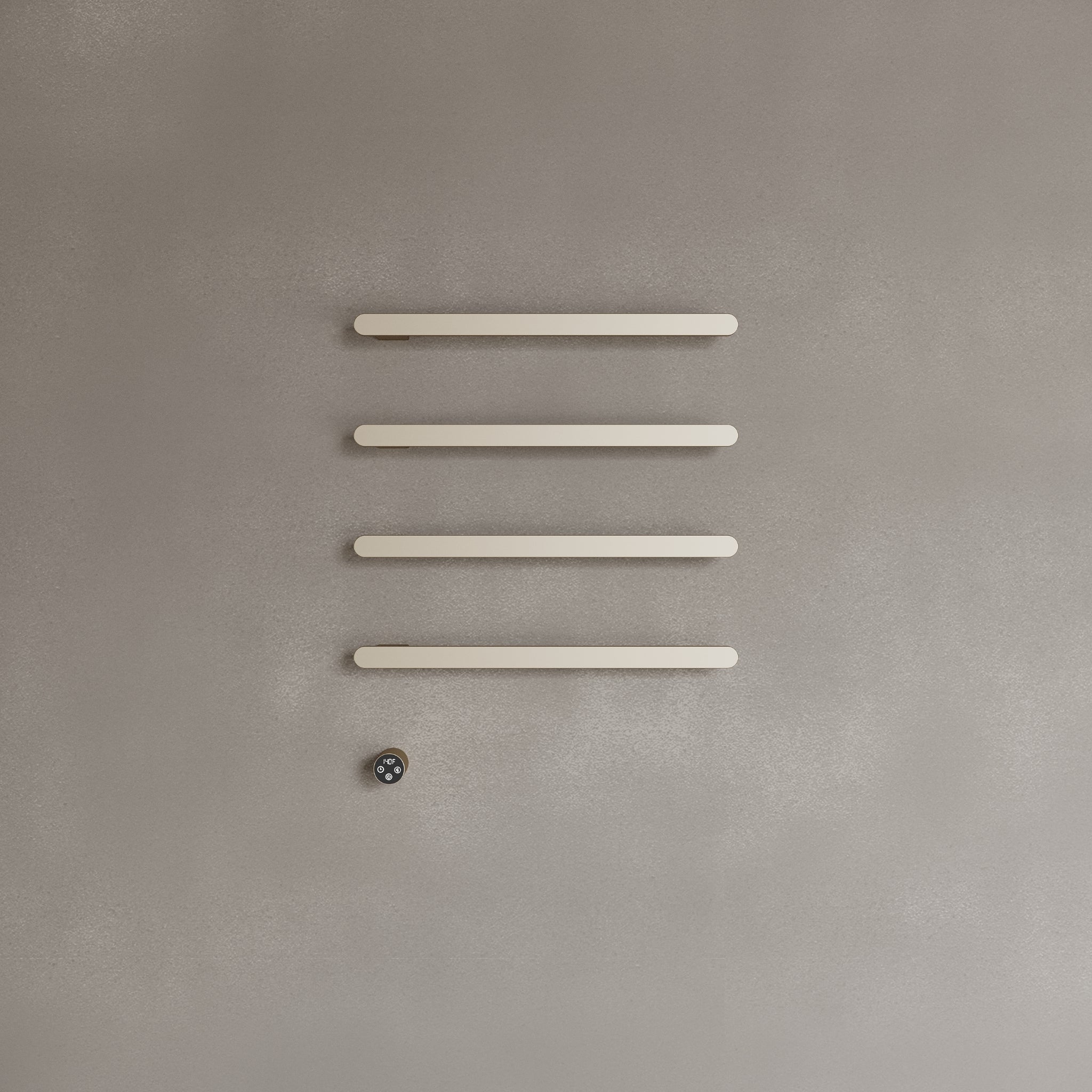 Wall-Mounted Heated Towel Rack – Modern Design with Digital Display
