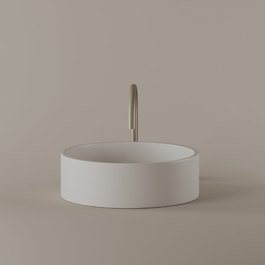 Round Concrete Vessel Sink 15