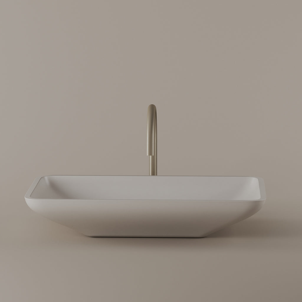 Rectangular Concrete Vessel Sink 22