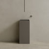 16” x 35” Square Solid Surface Stone Resin Pedestal Sink