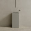 16” x 35” Square Solid Surface Stone Resin Pedestal Sink
