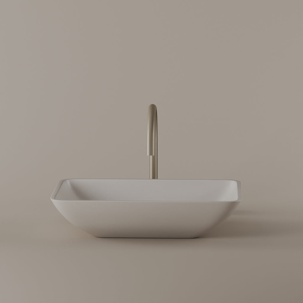 Rectangular Concrete Vessel Sink 18