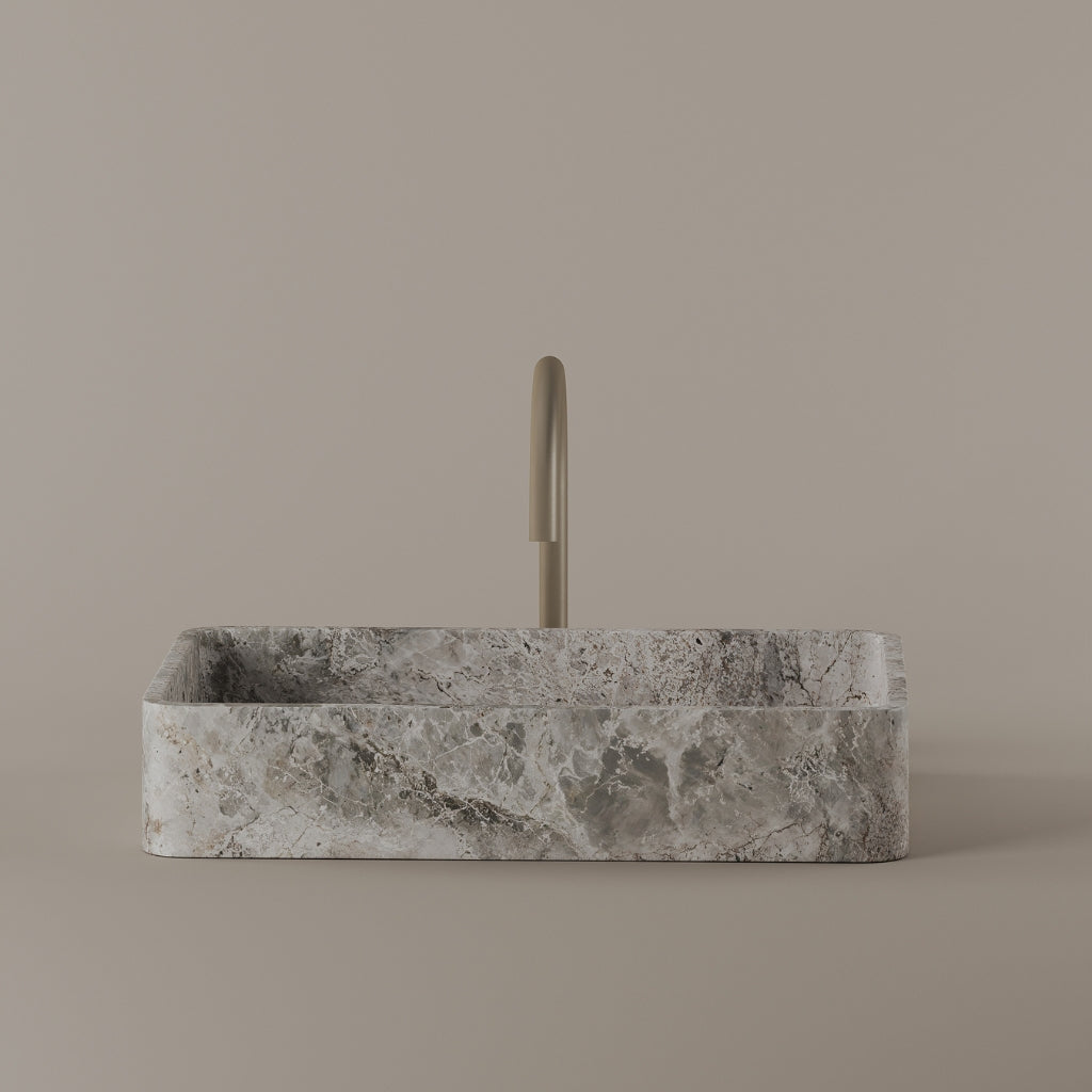 Rectangular Marble Vessel Sink 20