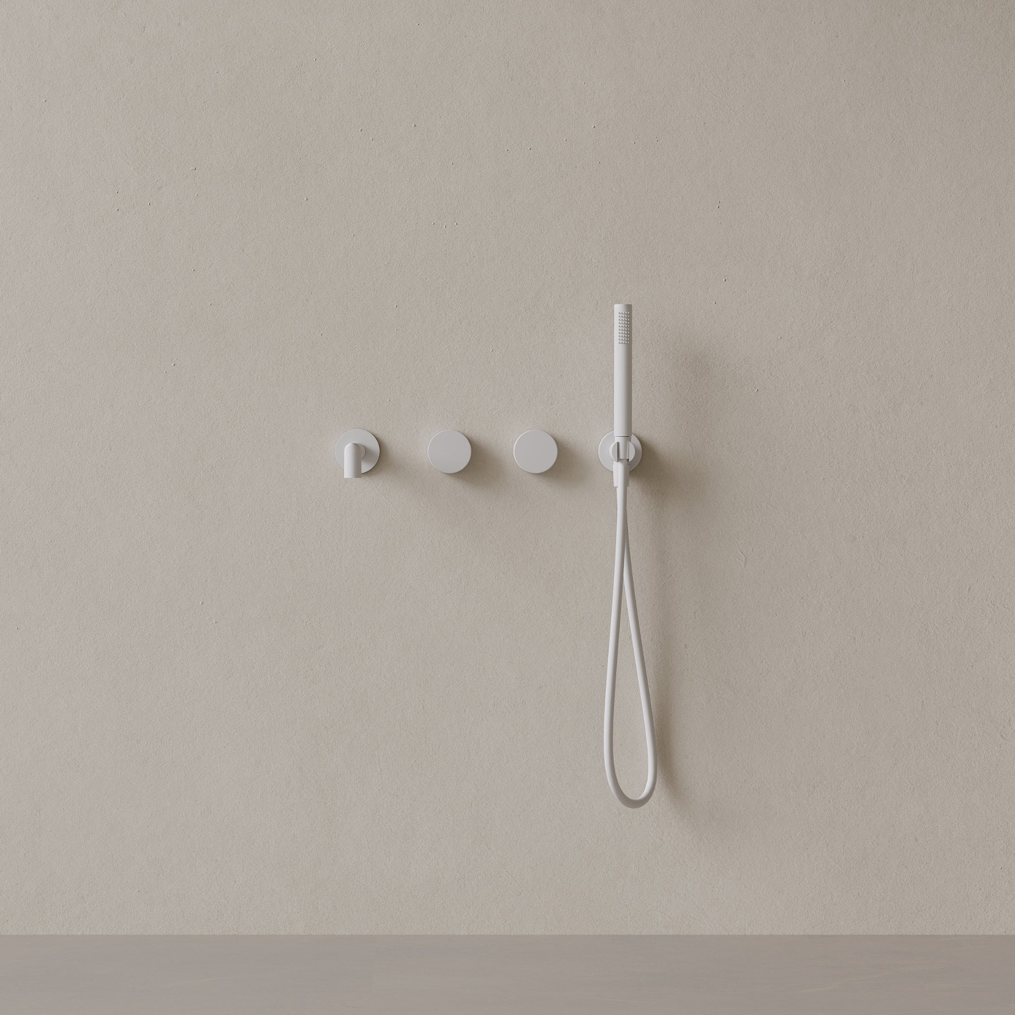 Modern square Wall-mounted Bathtub Filler