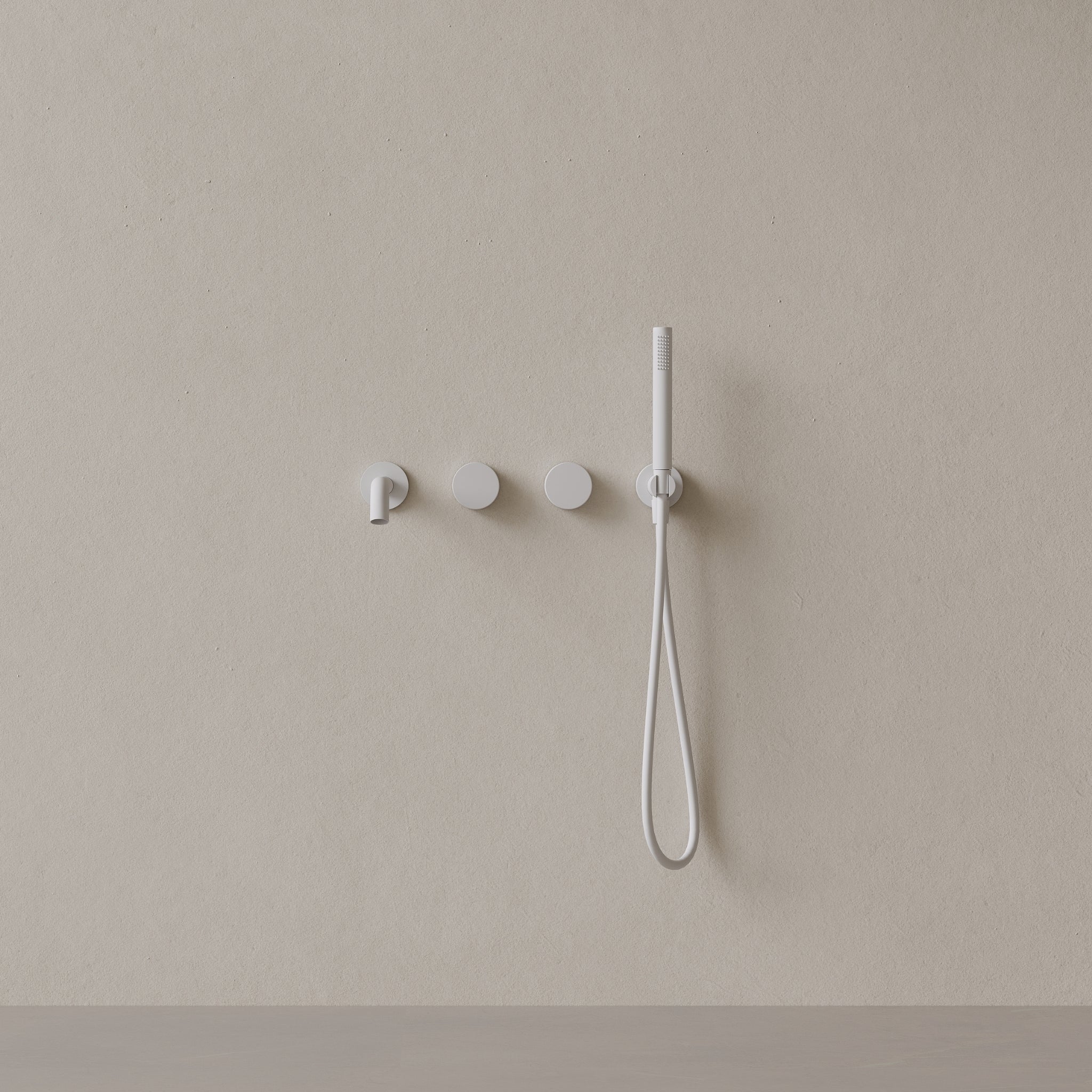 Modern Curved Spout Wall-mounted Bathtub Filler