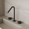 Modern Angled Counter-Mounted Faucet with Knob-Style Controls