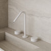 Modern Angled Counter-Mounted Faucet with Knob-Style Controls