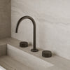Modern High Arc Counter-Mounted Faucet with Knob-Style Controls
