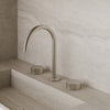 Modern High Arc Counter-Mounted Faucet with Knob-Style Controls