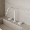Modern High Arc Counter-Mounted Faucet with Knob-Style Controls