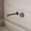 Modern Square Wall-Mounted Faucet with Knob Style Control