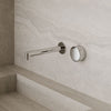 Modern Square Wall-Mounted Faucet with Knob Style Control
