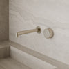 Modern Square Wall-Mounted Faucet with Knob Style Control