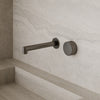 Modern Square Wall-Mounted Faucet with Knob Style Control