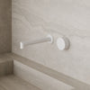 Modern Square Wall-Mounted Faucet with Knob Style Control