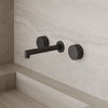 Modern Square Wall-Mounted Faucet with Knob Style Control