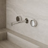 Modern Square Wall-Mounted Faucet with Knob Style Control