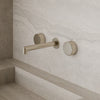 Modern Square Wall-Mounted Faucet with Knob Style Control