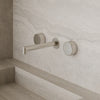 Modern Square Wall-Mounted Faucet with Knob Style Control