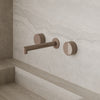 Modern Square Wall-Mounted Faucet with Knob Style Control