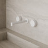 Modern Square Wall-Mounted Faucet with Knob Style Control