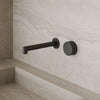 Modern Square Wall-Mounted Faucet with Knob Style Control