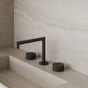 Modern Square Counter-Mounted Faucet with Knob-Style Controls