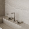 Modern Square Counter-Mounted Faucet with Knob-Style Controls