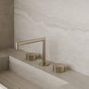 Modern Square Counter-Mounted Faucet with Knob-Style Controls