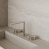 Modern Square Counter-Mounted Faucet with Knob-Style Controls
