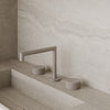 Modern Square Counter-Mounted Faucet with Knob-Style Controls