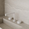 Modern Square Counter-Mounted Faucet with Knob-Style Controls