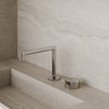 Modern Square Counter-Mounted Faucet with Knob-Style Controls
