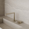 Modern Square Counter-Mounted Faucet with Knob-Style Controls