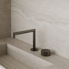 Modern Square Counter-Mounted Faucet with Knob-Style Controls