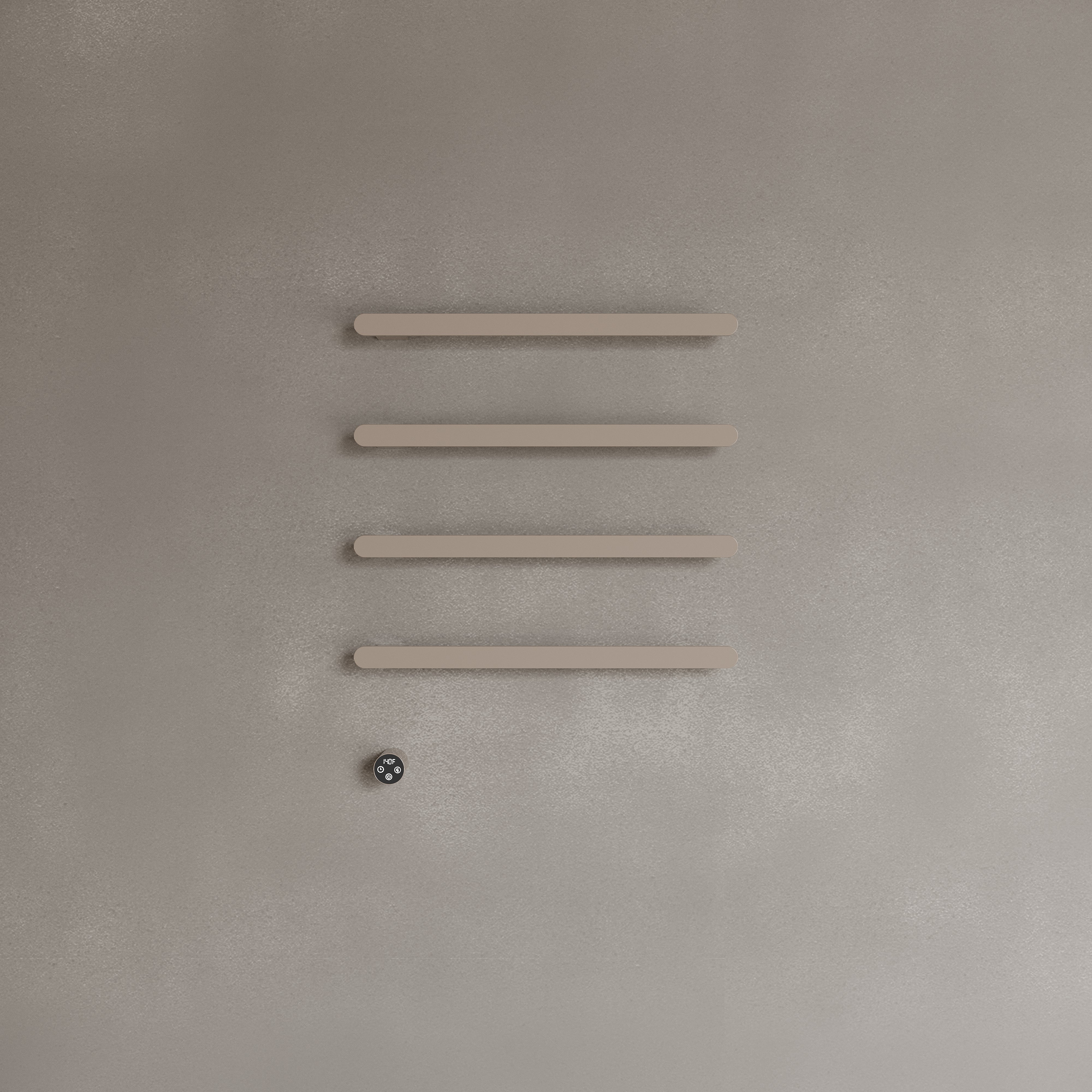 Wall-Mounted Heated Towel Rack – Slim Profile with Digital Display